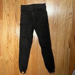 Size 4 black ripped skinny jeans
